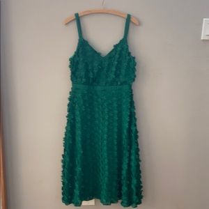 Anthropologie by Eve Franco emerald green dress